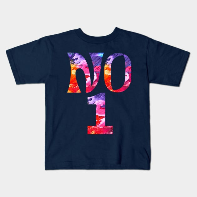 NUMBER ONE Kids T-Shirt by hypocrite human